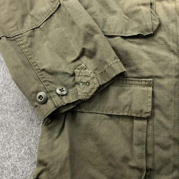 Vintage US Army M65 Field Jacket Mens Small Military Ripstop Coat 80s